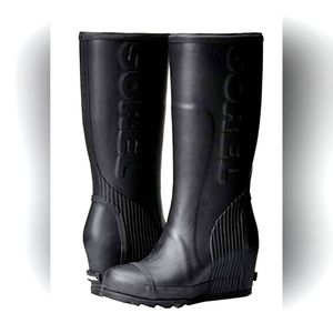 SOREL - Women's wedge rain boots -NWOT size 8